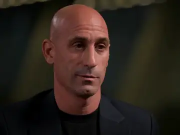 Luis Rubiales en la entrevista en exclusiva con Piers Morgan Luis Rubiales en la entrevista en exclusiva con Piers Morgan