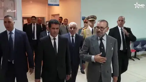 El rey Mohamed VI y su comitiva en el hospital El rey Mohamed VI y su comitiva en el hospital