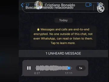 Captura del TikTok del Real Madrid Captura del TikTok del Real Madrid