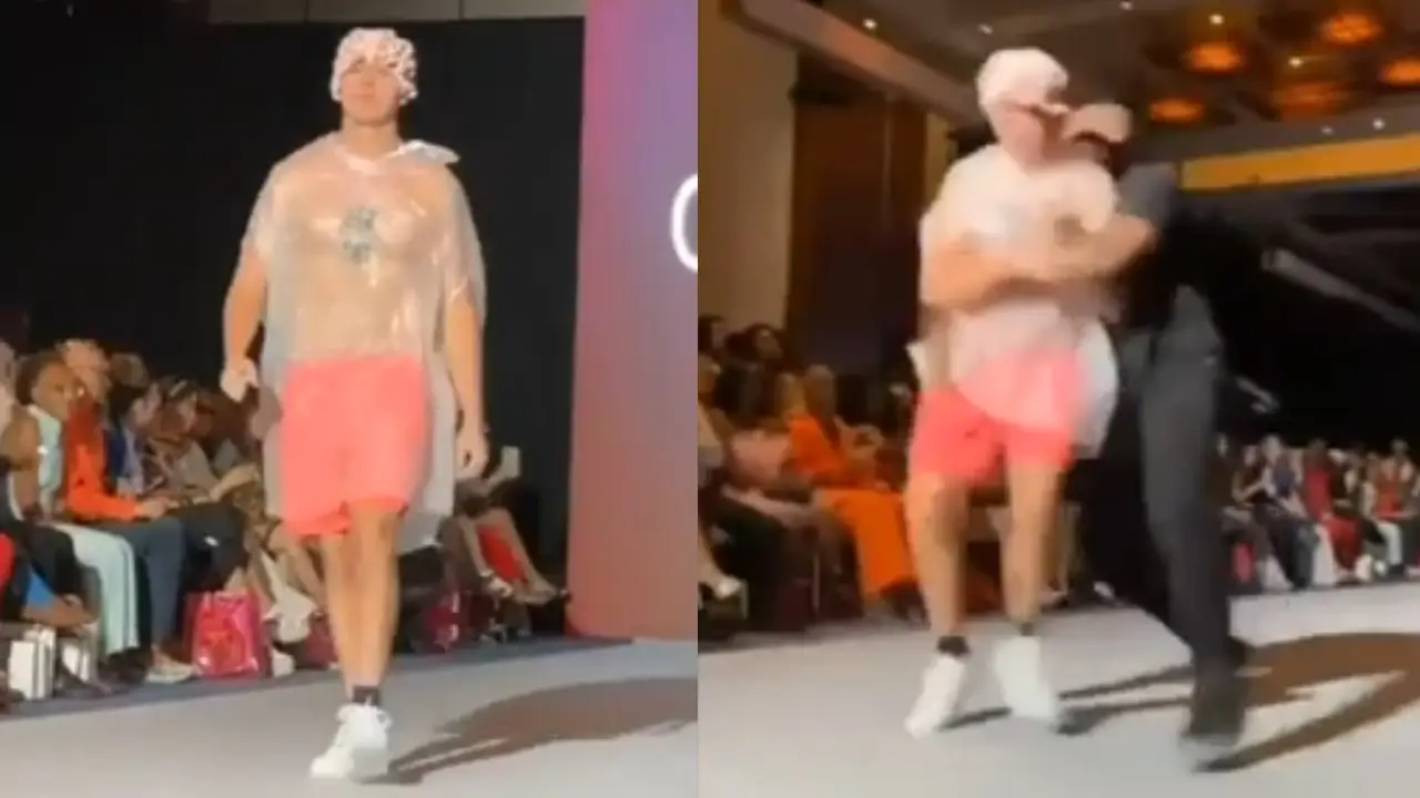 Un 'youtuber' se cuela en la pasarela Un 'youtuber' se cuela en la pasarela
