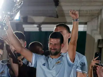 Djokovic, emocionado en su recibimiento en Belgrado Djokovic, emocionado en su recibimiento en Belgrado