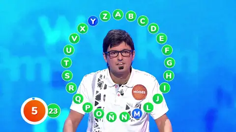 Cinco segundos… ¡y se lanza a por el bote! Moisés pone El Rosco imposible para Fer Cinco segundos… ¡y se lanza a por el bote! Moisés pone El Rosco imposible para Fer