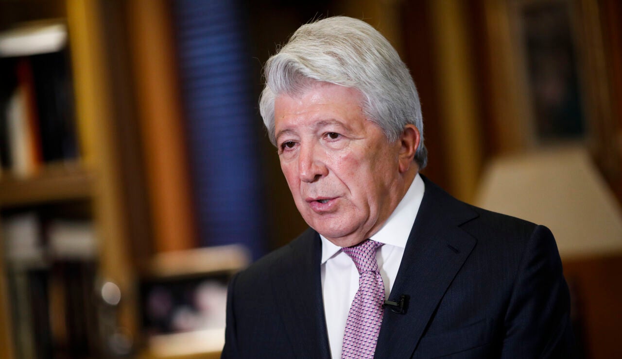 Enrique Cerezo, presidente del Atl&eacute;tico de Madrid