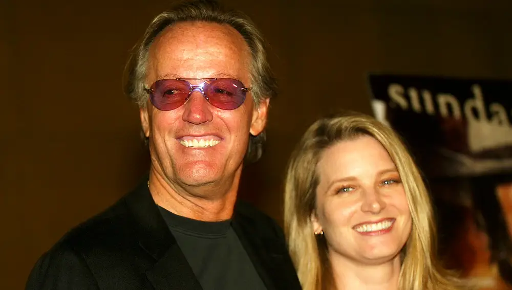 Peter Fonda y su hija Bridget Fonda