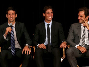 Djokovic, Nadal y Federer en 2013