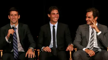 Djokovic, Nadal y Federer en 2013 Djokovic, Nadal y Federer en 2013