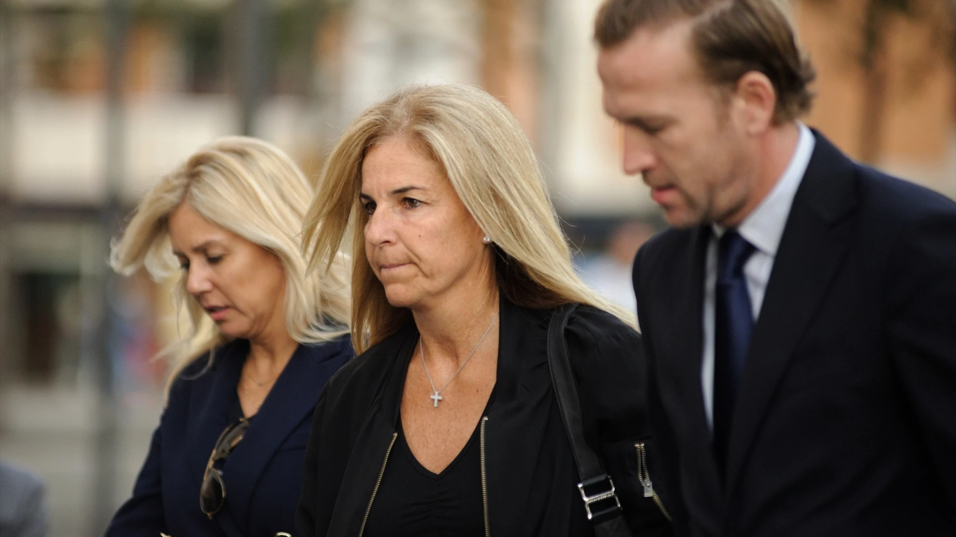 Arantxa S&aacute;nchez Vicario a su llegada al &uacute;ltimo d&iacute;a del juicio