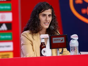 Montse Tomé en su presentación como entrenadora de la Selección Femenina de Fútbol Montse Tomé en su presentación como entrenadora de la Selección Femenina de Fútbol