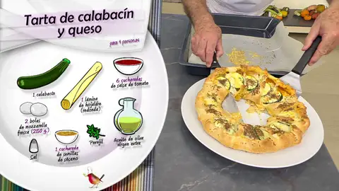 Ingredientes tarta de calabacín y queso Ingredientes tarta de calabacín y queso