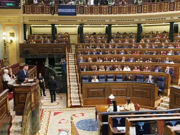 El portavoz de ERC en el Congreso, Gabriel Rufián, interviene durante la sesión plenaria El portavoz de ERC en el Congreso, Gabriel Rufián, interviene durante la sesión plenaria