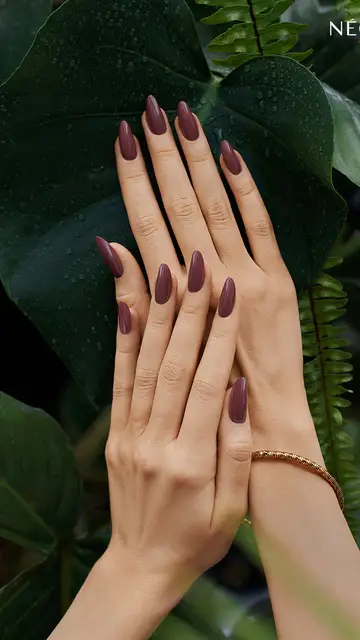 Uñas burdeos Uñas burdeos