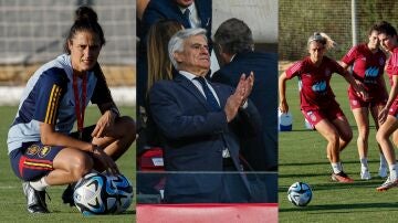 Montse Tomé, Pedro Rocha y varias futbolistas de la Selección Española