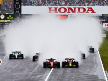 Imagen de la salida del GP de Japón 2022