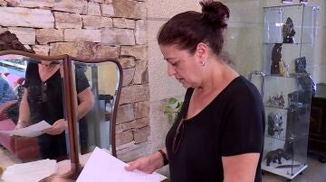 La víctima del acoso por parte de su expareja