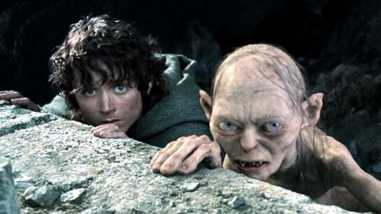 Elijah Wood y Andy Serkis en El Se&ntilde;or de los Anillos: El Retorno del Rey
