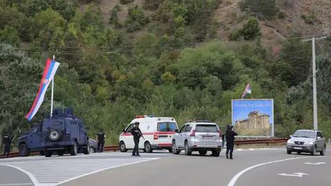 Imagen de la zona donde ha ocurrido el enfrentamiento en Kosovo Imagen de la zona donde ha ocurrido el enfrentamiento en Kosovo
