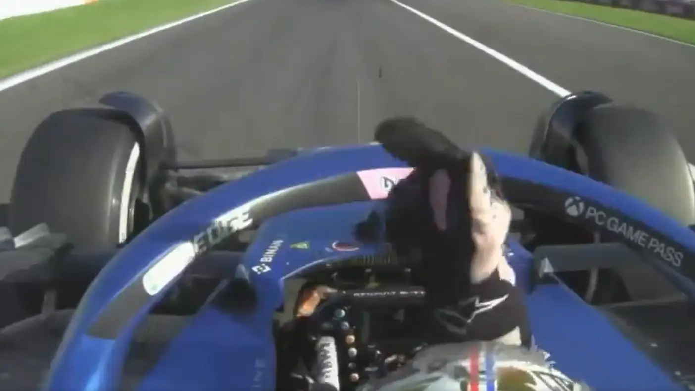 La reacci&oacute;n de Gasly a la orden de equipo de Alpine en la &uacute;ltima vuelta del GP de Jap&oacute;n