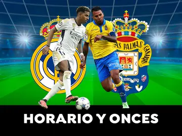 Real Madrid - UD Las Palmas: Horario, alineaciones y dónde ver el partido LaLiga EA Sports Real Madrid - UD Las Palmas: Horario, alineaciones y dónde ver el partido LaLiga EA Sports