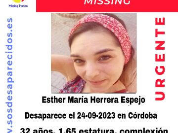 Imagen de la joven desaparecida en Córdoba