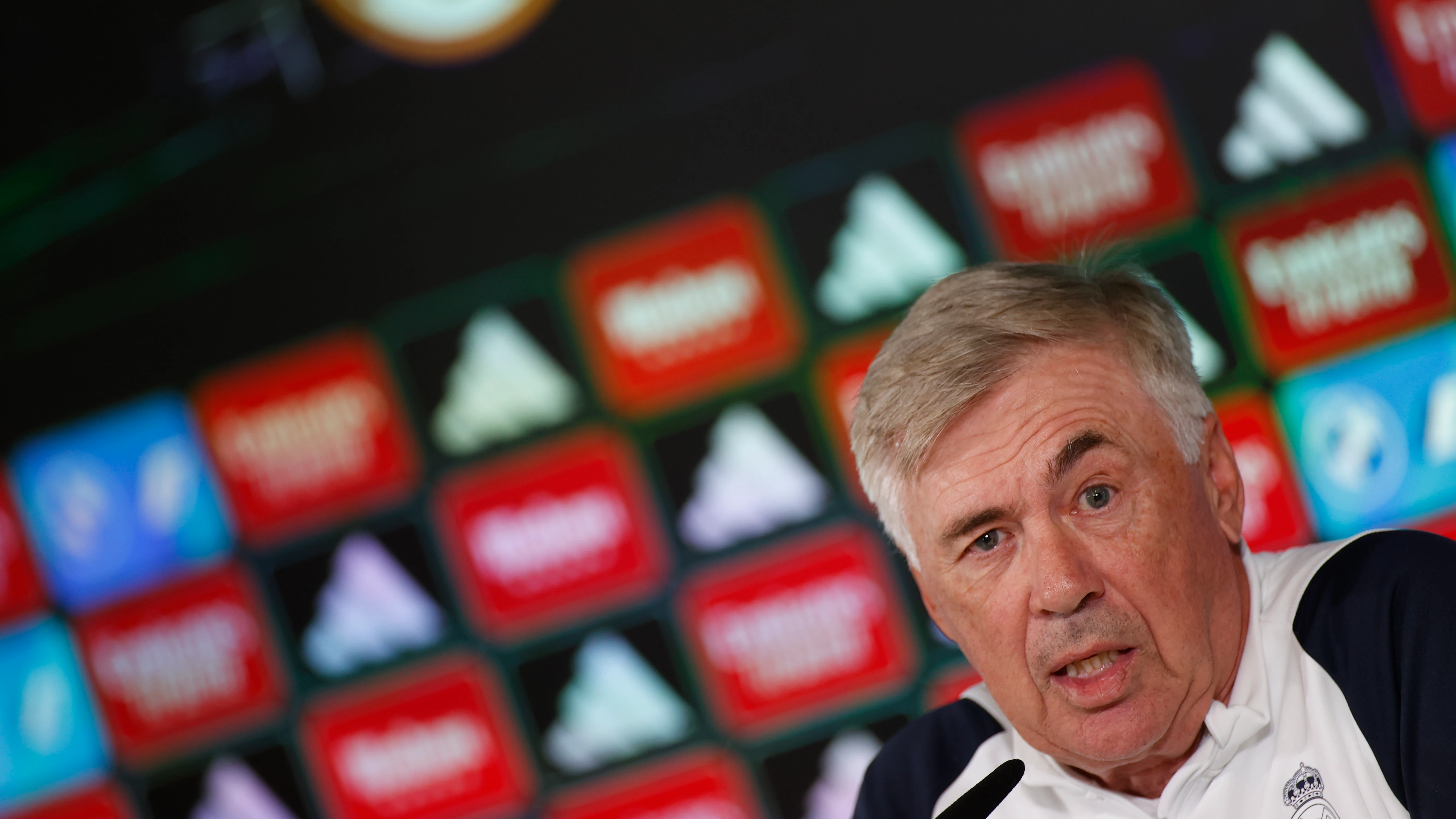 Carlo Ancelotti, en rueda de prensa