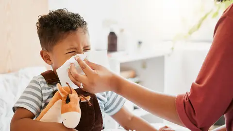 Niño con alergia Niño con alergia