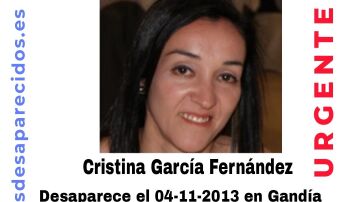 Cristina García, desaparecida en 2013