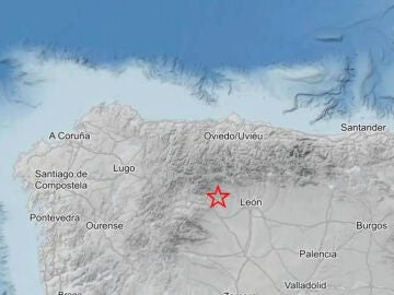 Imagen del terremoto registrado en León