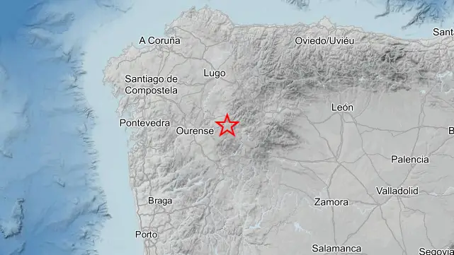 Imagen del terremoto en Ourense Imagen del terremoto en Ourense
