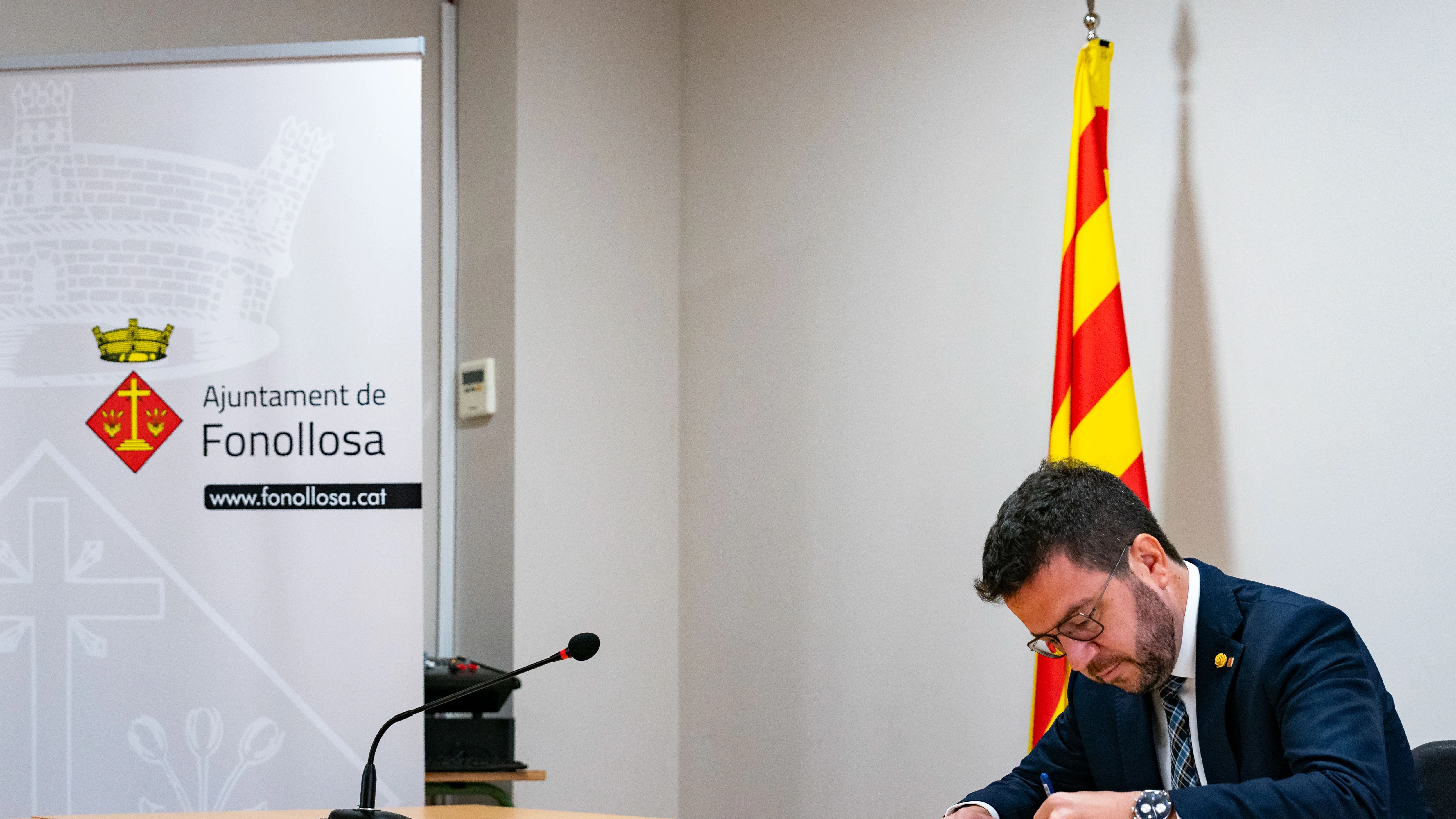 El presidente de la Generalitat de Cataluña, Pere Aragonès El presidente de la Generalitat de Cataluña, Pere Aragonès