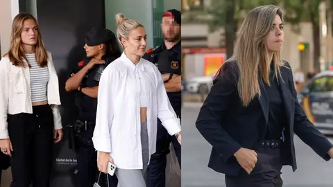 Alexia Putellas, Irene Paredes y Misa Rodríguez en sus comparecencias ante la Audiencia Nacional