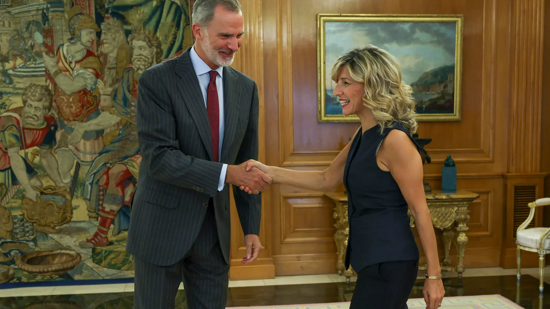Felipe VI recibe a Yolanda D&iacute;az