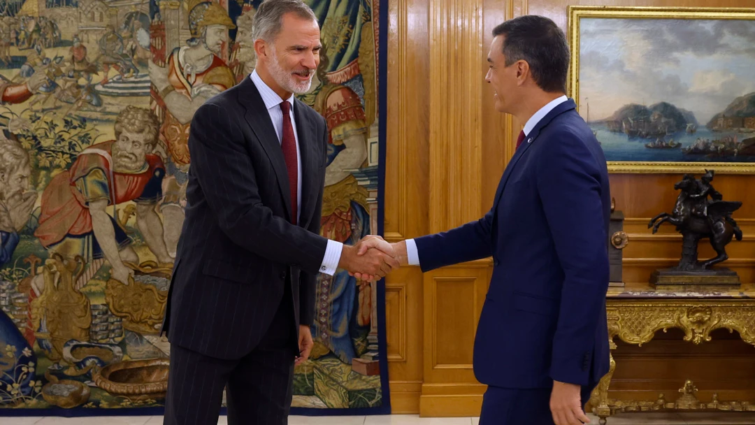 El rey y Pedro Sánchez El rey y Pedro Sánchez