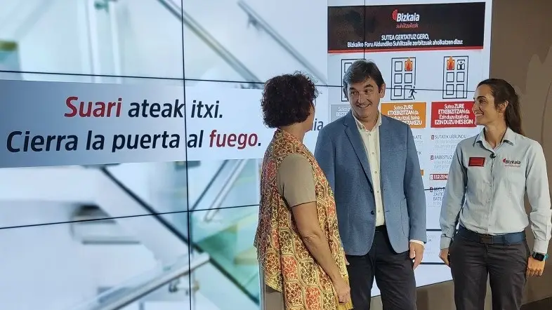 Imagen de la presentación de la campaña contra incendios de la Diputación Foral de Bizkaia Imagen de la presentación de la campaña contra incendios de la Diputación Foral de Bizkaia