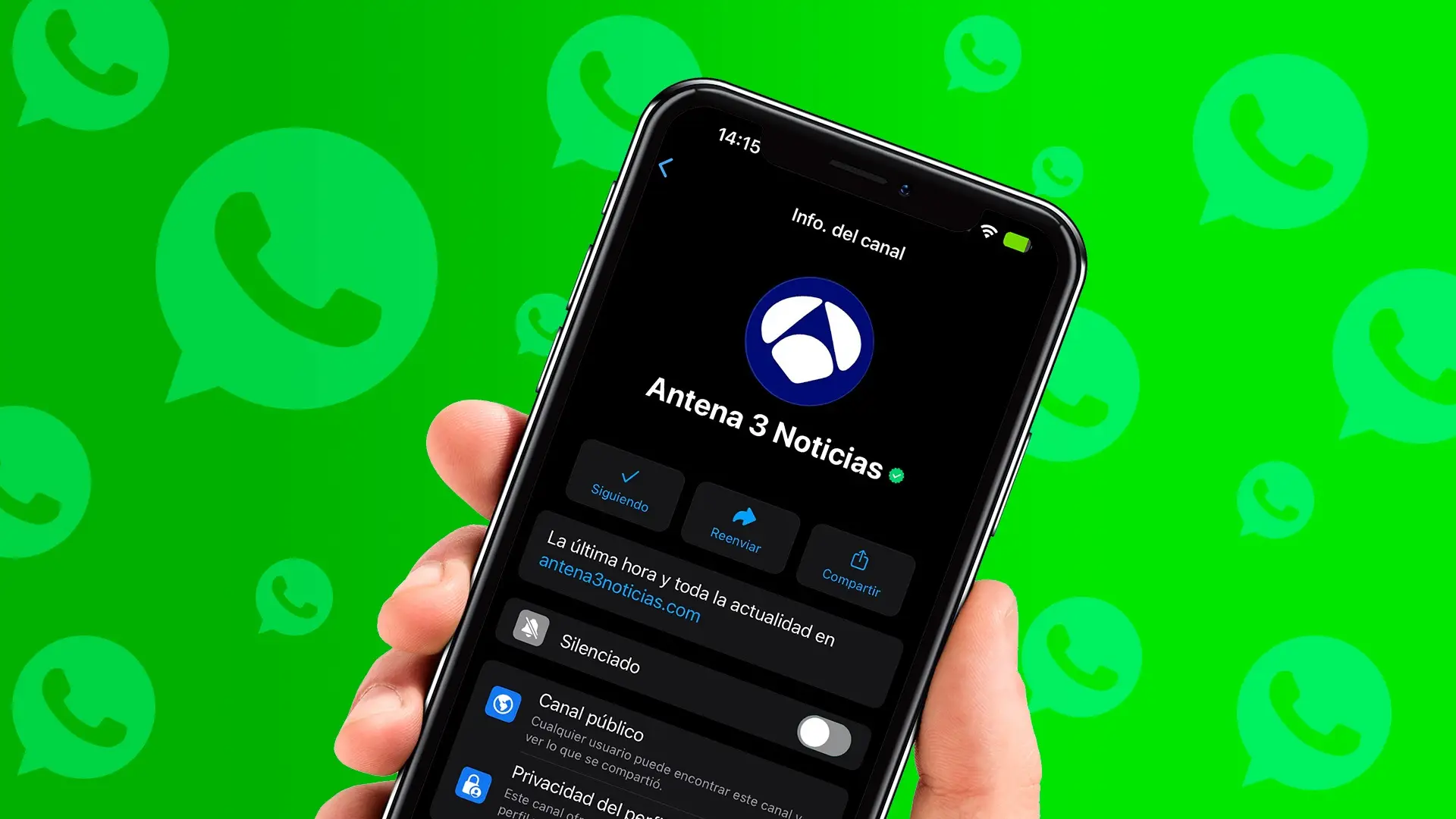 Canales de WhatsApp para informarte a trav&eacute;s del m&oacute;vil: ya puedes seguir a Antena 3 Noticias 