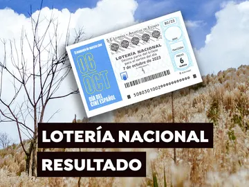 Sorteo Lotería Nacional: Comprobar décimo de hoy sábado 7 de octubre, en directo Sorteo Lotería Nacional: Comprobar décimo de hoy sábado 7 de octubre, en directo