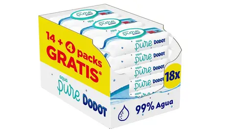 Toallitas de bebé Dodot Aqua Pure Toallitas de bebé Dodot Aqua Pure