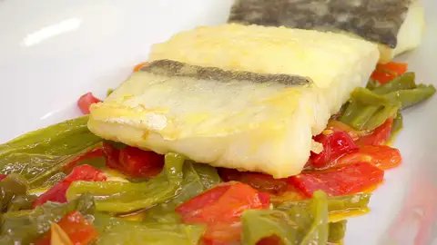 Bacalao con pimientos Bacalao con pimientos