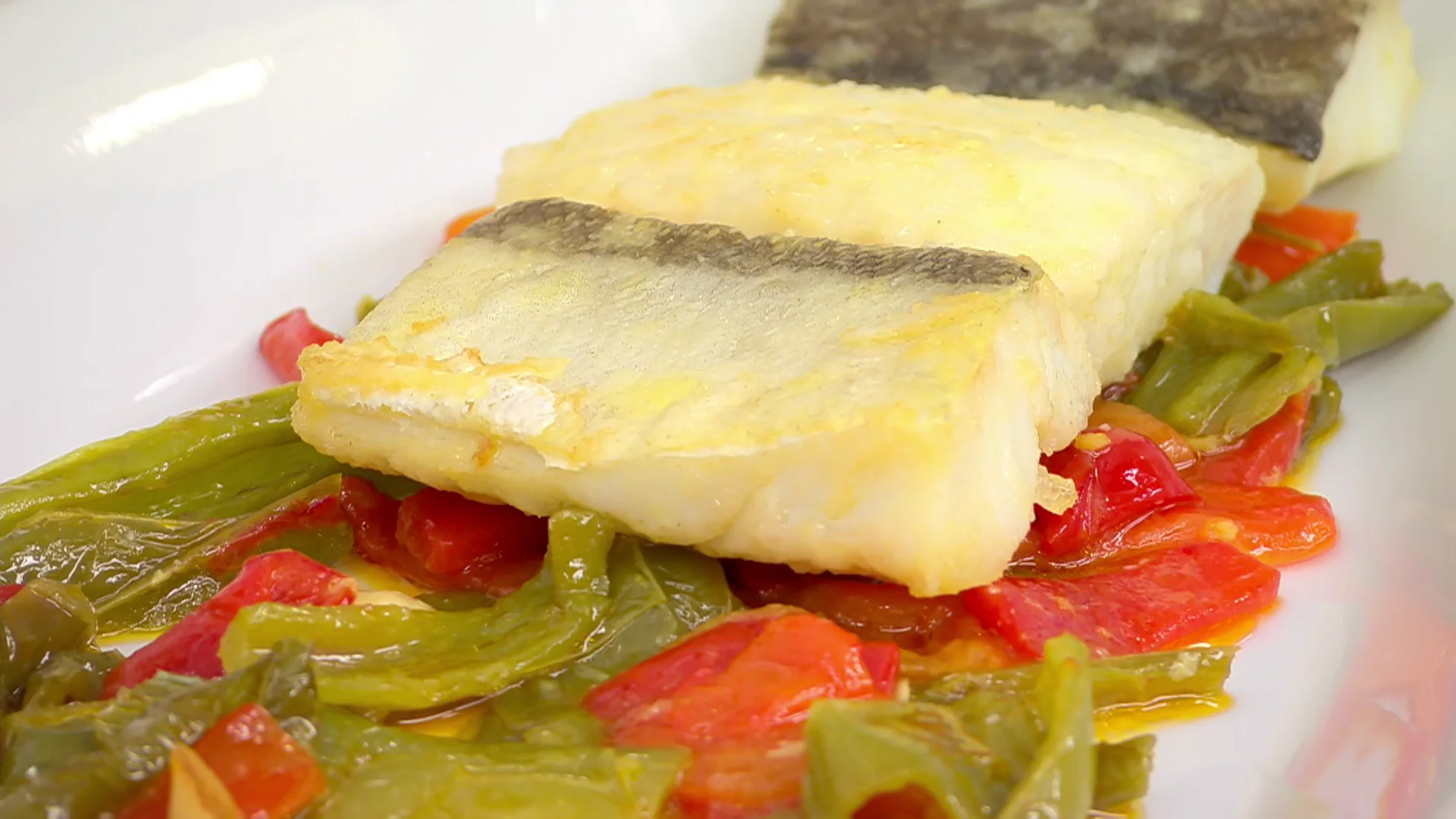 Bacalao con pimientos