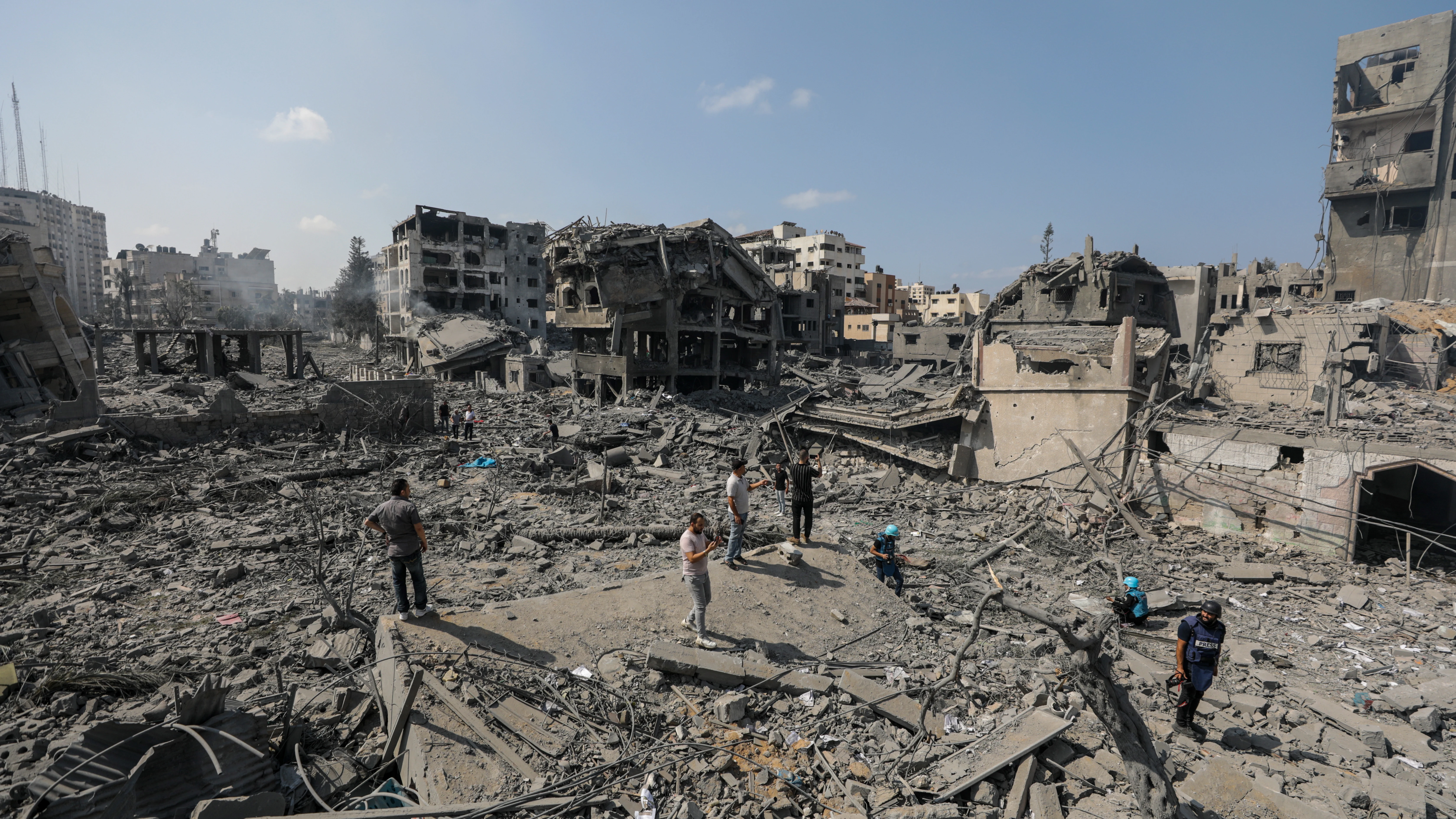 Imagen de Gaza tras un ataque aéreo israelí Imagen de Gaza tras un ataque aéreo israelí