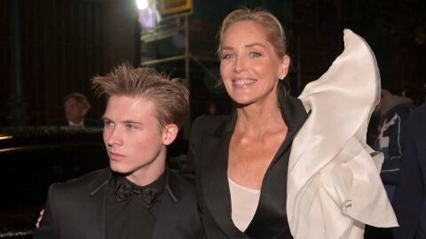 Sharon Stone y su hijo Roan Joseph Bronstein