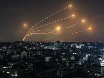 Interceptan misiles lanzados desde Gaza Interceptan misiles lanzados desde Gaza