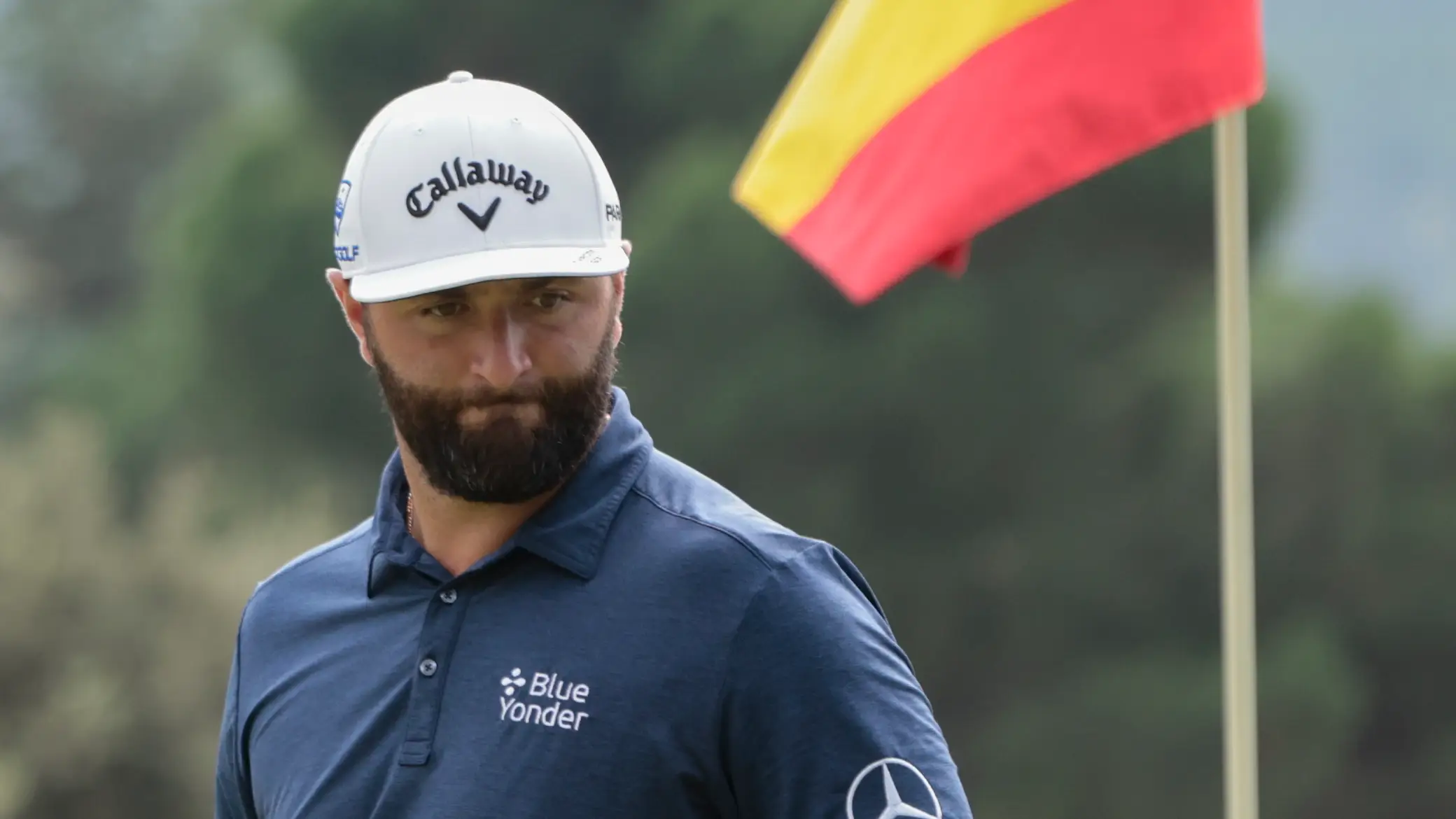 Jon Rahm en el hoyo 18, durante la tercera jornada del Abierto de Espa&ntilde;a