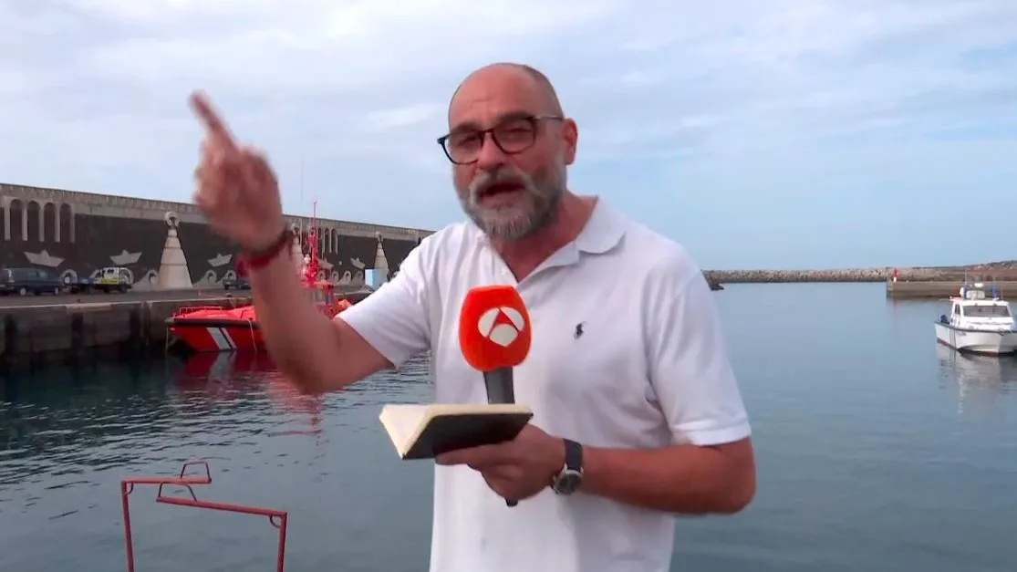 Raúl García en Espejo Público. Raúl García en Espejo Público.