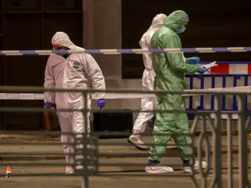 Varios forenses rastrean el lugar dónde ha tenido lugar el asesinato de dos hinchas suecos Varios forenses rastrean el lugar dónde ha tenido lugar el asesinato de dos hinchas suecos