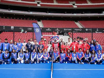 Evento solidario de pádel 'Play2Help Padel' celebrado en el Cívitas Metropolitano Evento solidario de pádel 'Play2Help Padel' celebrado en el Cívitas Metropolitano