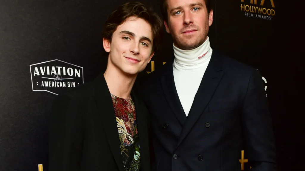 Timothée Chalamet y Armie Hammer Timothée Chalamet y Armie Hammer
