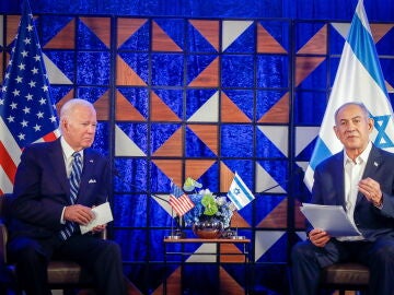 El presidente estadounidense Joe Biden y el primer ministro israelí Benjamin Netanyahu