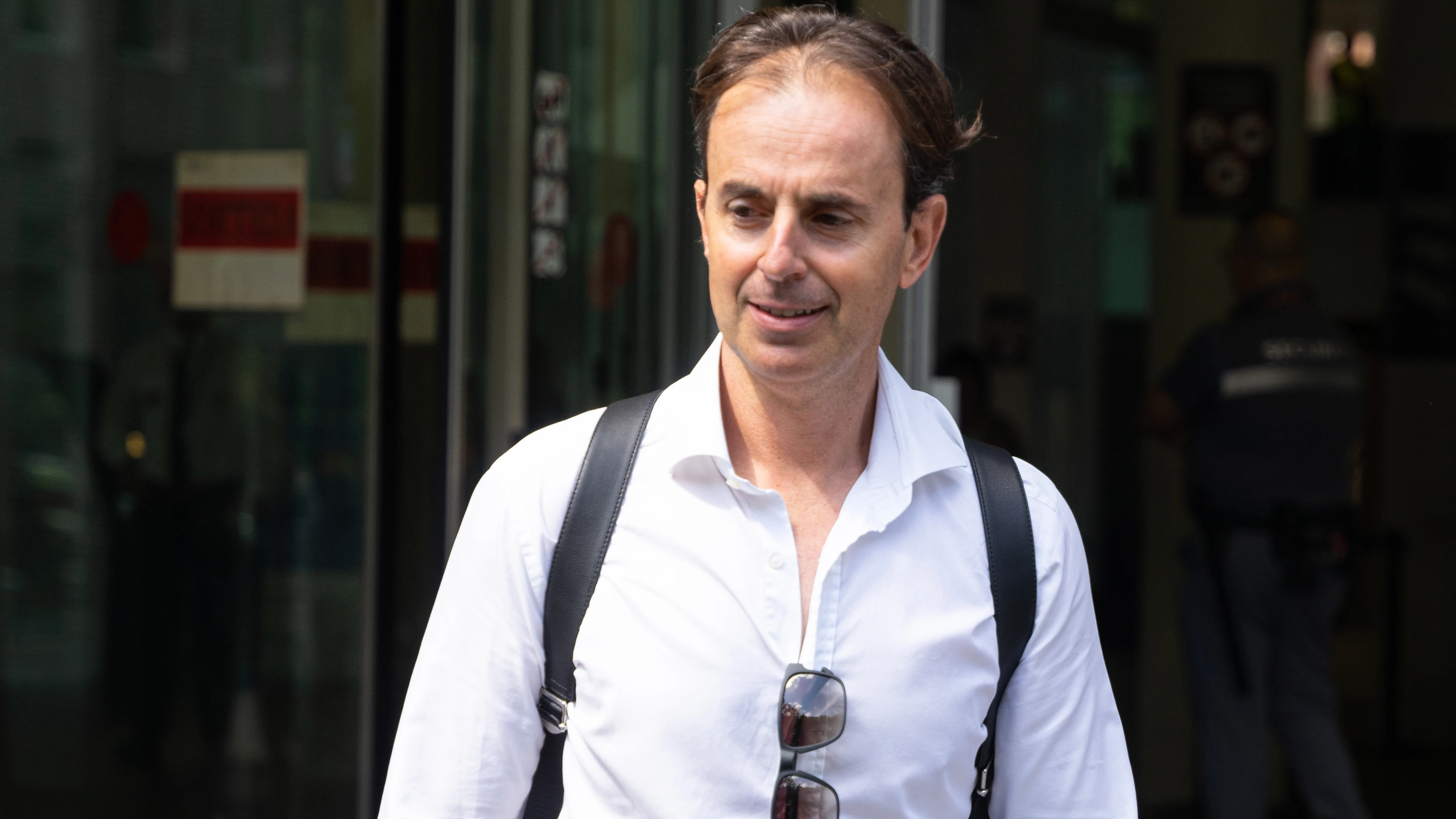 Josep Santacana, a la salida del juicio Josep Santacana, a la salida del juicio