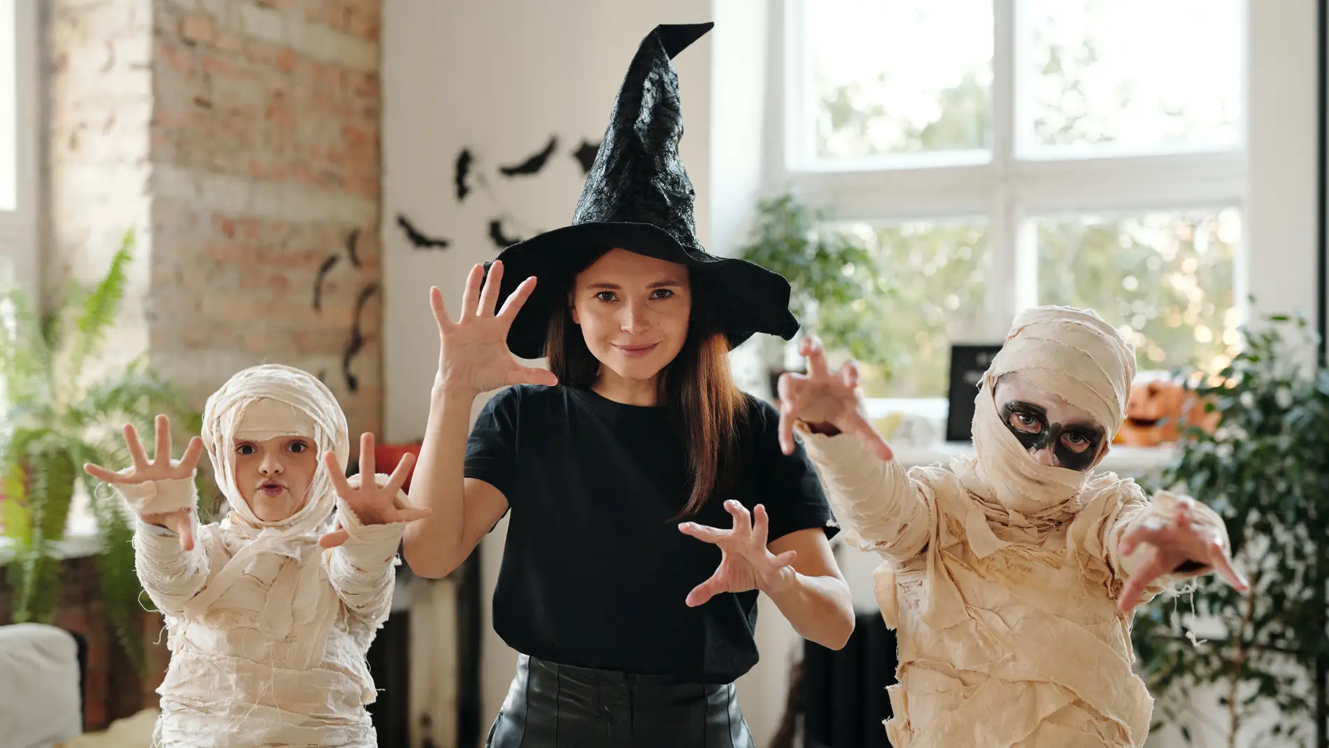 Niños disfrazados para Halloween