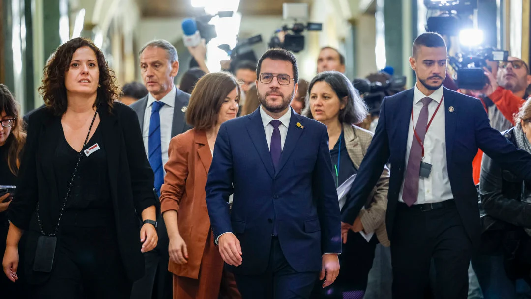 El presidente de la Generalitat, Pere Aragonés El presidente de la Generalitat, Pere Aragonés